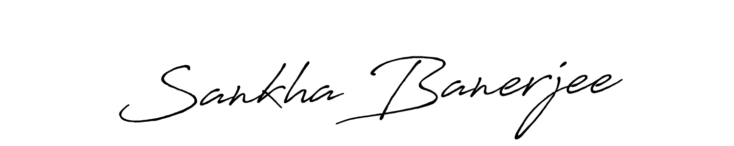 Design your own signature with our free online signature maker. With this signature software, you can create a handwritten (Antro_Vectra_Bolder) signature for name Sankha Banerjee. Sankha Banerjee signature style 7 images and pictures png