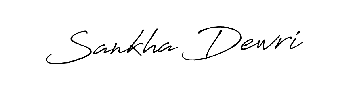 How to make Sankha Dewri signature? Antro_Vectra_Bolder is a professional autograph style. Create handwritten signature for Sankha Dewri name. Sankha Dewri signature style 7 images and pictures png