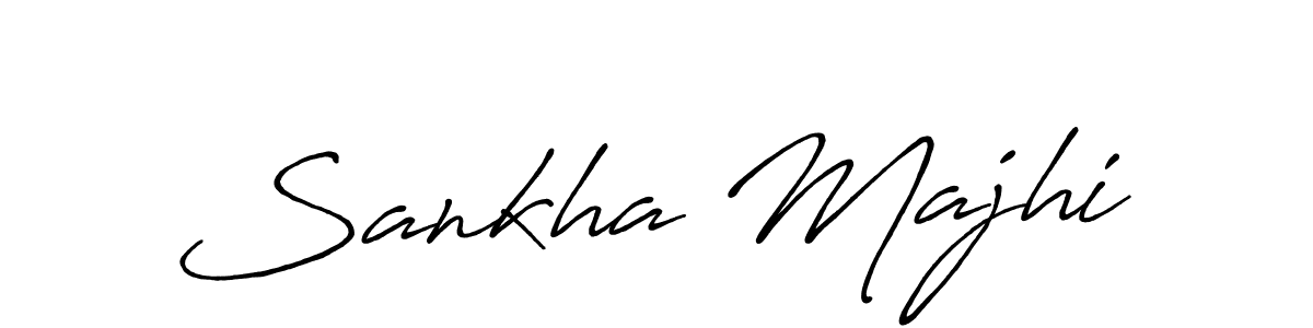 How to make Sankha Majhi name signature. Use Antro_Vectra_Bolder style for creating short signs online. This is the latest handwritten sign. Sankha Majhi signature style 7 images and pictures png