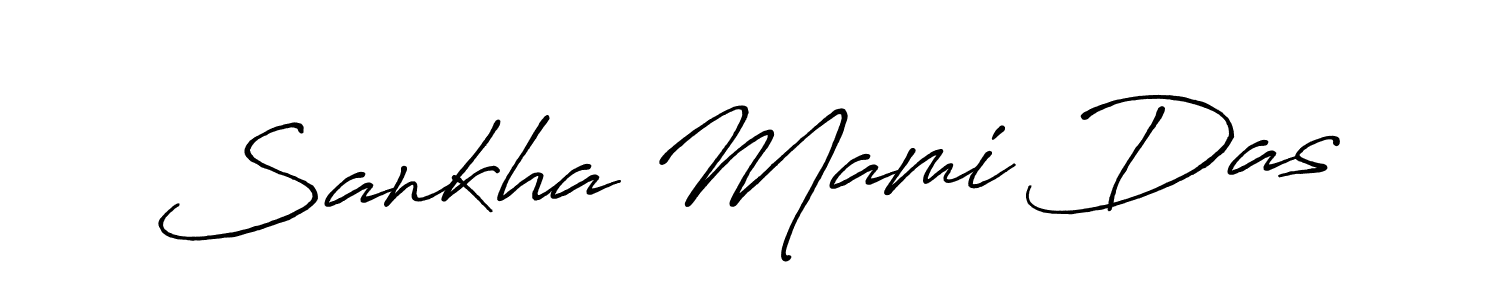 Create a beautiful signature design for name Sankha Mami Das. With this signature (Antro_Vectra_Bolder) fonts, you can make a handwritten signature for free. Sankha Mami Das signature style 7 images and pictures png