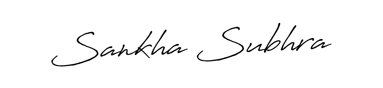 Make a beautiful signature design for name Sankha Subhra. With this signature (Antro_Vectra_Bolder) style, you can create a handwritten signature for free. Sankha Subhra signature style 7 images and pictures png