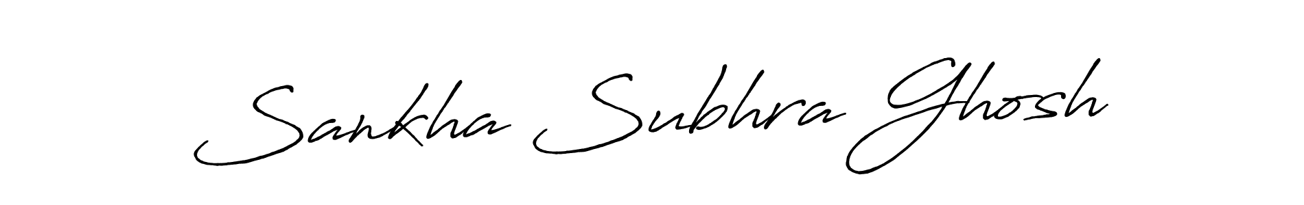 Make a beautiful signature design for name Sankha Subhra Ghosh. With this signature (Antro_Vectra_Bolder) style, you can create a handwritten signature for free. Sankha Subhra Ghosh signature style 7 images and pictures png