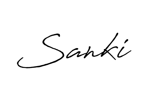 You should practise on your own different ways (Antro_Vectra_Bolder) to write your name (Sanki) in signature. don't let someone else do it for you. Sanki signature style 7 images and pictures png