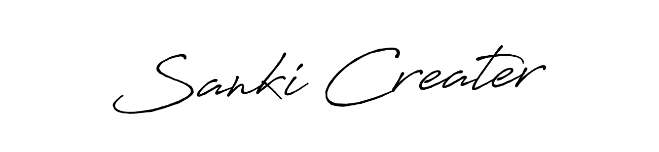 Design your own signature with our free online signature maker. With this signature software, you can create a handwritten (Antro_Vectra_Bolder) signature for name Sanki Creater. Sanki Creater signature style 7 images and pictures png