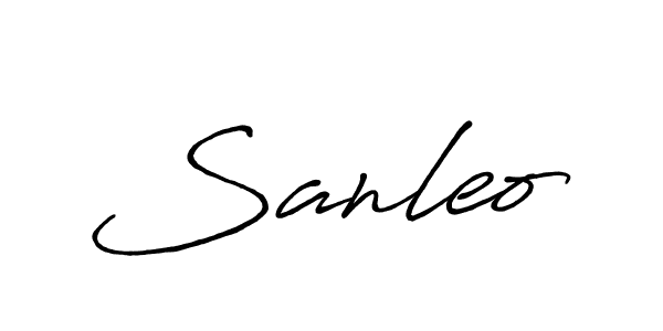 Here are the top 10 professional signature styles for the name Sanleo. These are the best autograph styles you can use for your name. Sanleo signature style 7 images and pictures png
