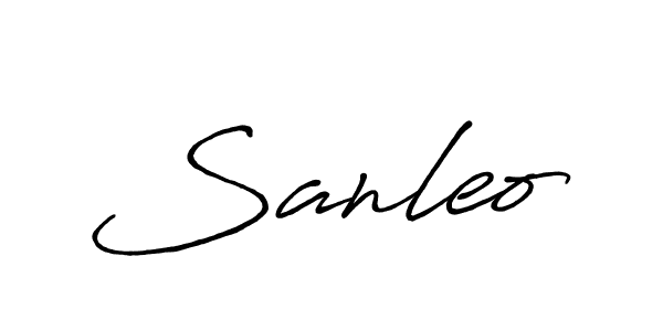 Also we have Sanleo name is the best signature style. Create professional handwritten signature collection using Antro_Vectra_Bolder autograph style. Sanleo signature style 7 images and pictures png