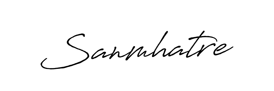 Create a beautiful signature design for name Sanmhatre. With this signature (Antro_Vectra_Bolder) fonts, you can make a handwritten signature for free. Sanmhatre signature style 7 images and pictures png