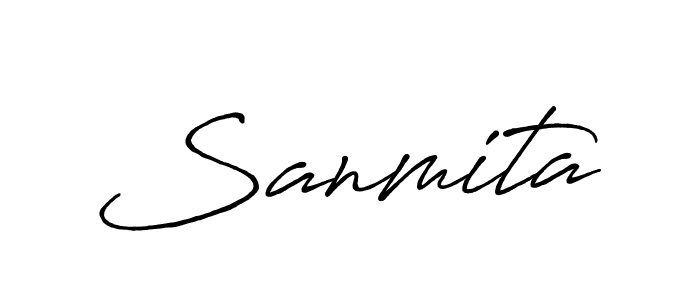 It looks lik you need a new signature style for name Sanmita. Design unique handwritten (Antro_Vectra_Bolder) signature with our free signature maker in just a few clicks. Sanmita signature style 7 images and pictures png