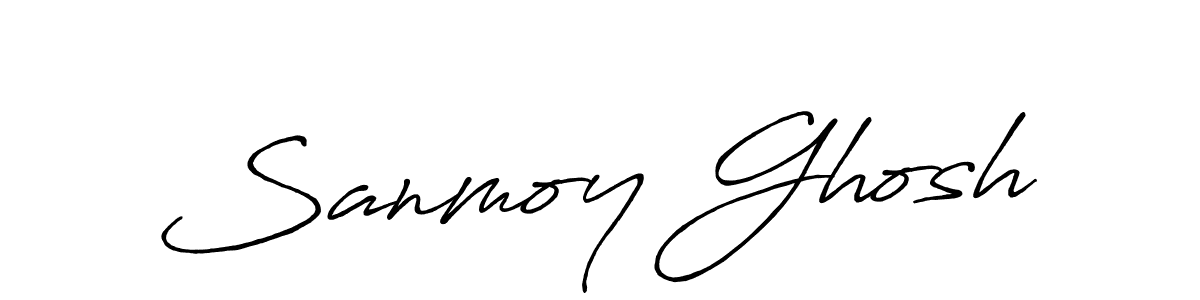 Use a signature maker to create a handwritten signature online. With this signature software, you can design (Antro_Vectra_Bolder) your own signature for name Sanmoy Ghosh. Sanmoy Ghosh signature style 7 images and pictures png