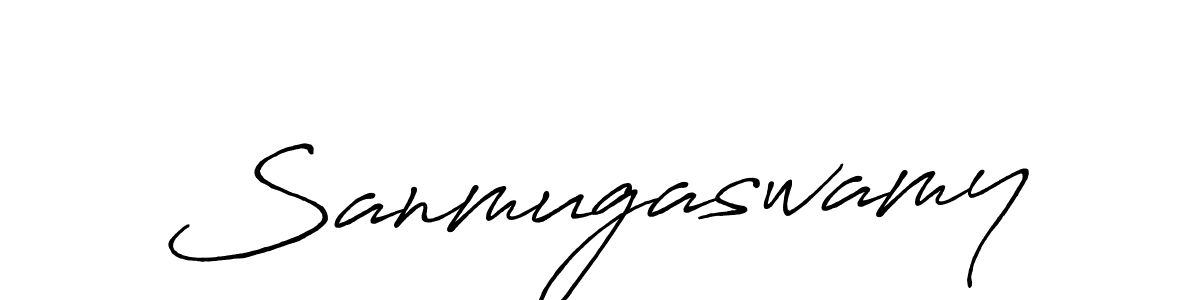 Create a beautiful signature design for name Sanmugaswamy. With this signature (Antro_Vectra_Bolder) fonts, you can make a handwritten signature for free. Sanmugaswamy signature style 7 images and pictures png