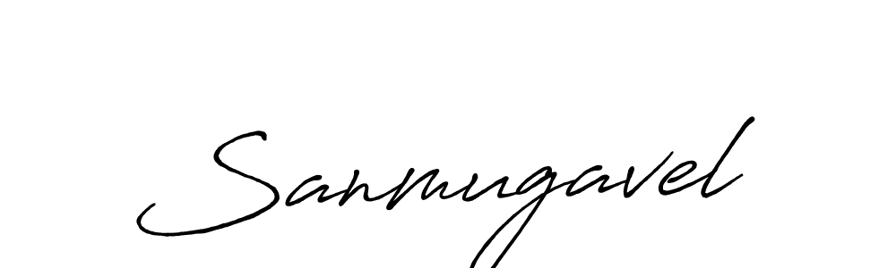 Make a beautiful signature design for name Sanmugavel. With this signature (Antro_Vectra_Bolder) style, you can create a handwritten signature for free. Sanmugavel signature style 7 images and pictures png