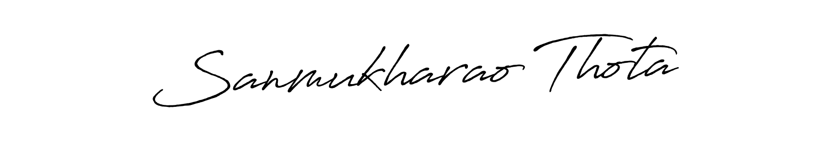 Make a beautiful signature design for name Sanmukharao Thota. Use this online signature maker to create a handwritten signature for free. Sanmukharao Thota signature style 7 images and pictures png
