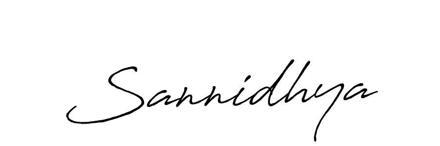 Also we have Sannidhya name is the best signature style. Create professional handwritten signature collection using Antro_Vectra_Bolder autograph style. Sannidhya signature style 7 images and pictures png