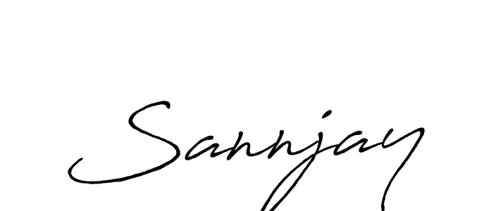 You should practise on your own different ways (Antro_Vectra_Bolder) to write your name (Sannjay) in signature. don't let someone else do it for you. Sannjay signature style 7 images and pictures png