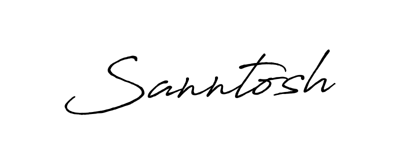 Make a short Sanntosh signature style. Manage your documents anywhere anytime using Antro_Vectra_Bolder. Create and add eSignatures, submit forms, share and send files easily. Sanntosh signature style 7 images and pictures png