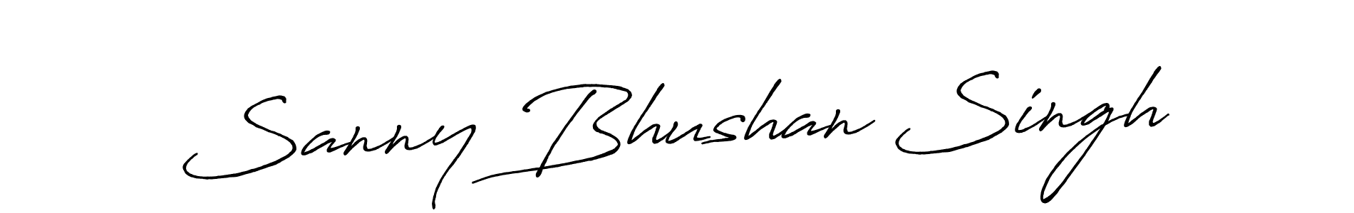 Make a beautiful signature design for name Sanny Bhushan Singh. With this signature (Antro_Vectra_Bolder) style, you can create a handwritten signature for free. Sanny Bhushan Singh signature style 7 images and pictures png