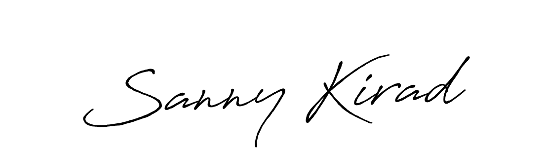 You should practise on your own different ways (Antro_Vectra_Bolder) to write your name (Sanny Kirad) in signature. don't let someone else do it for you. Sanny Kirad signature style 7 images and pictures png