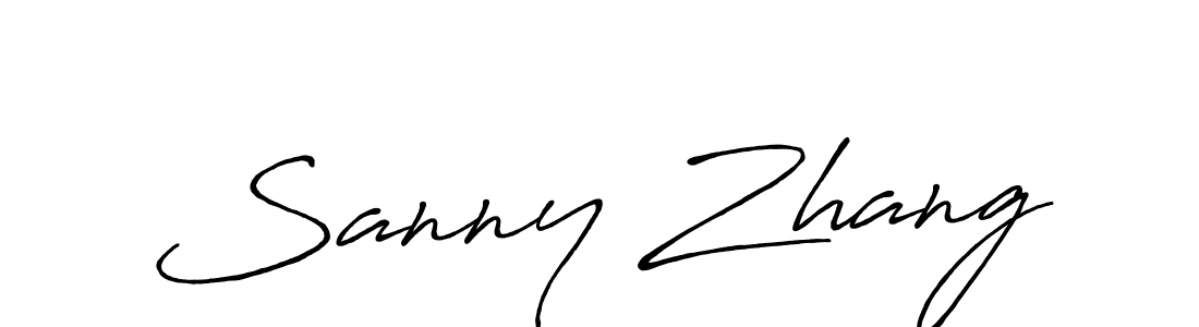 The best way (Antro_Vectra_Bolder) to make a short signature is to pick only two or three words in your name. The name Sanny Zhang include a total of six letters. For converting this name. Sanny Zhang signature style 7 images and pictures png