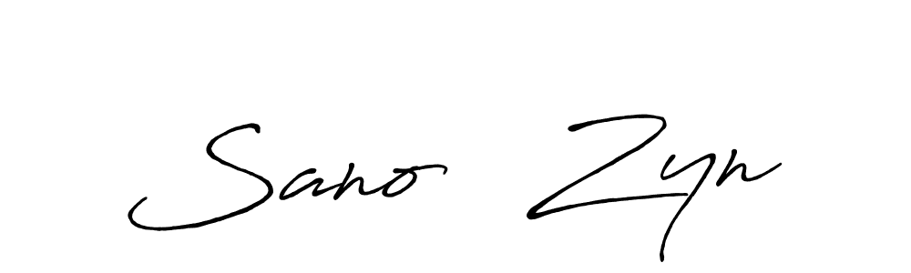 if you are searching for the best signature style for your name Sano   Zyn. so please give up your signature search. here we have designed multiple signature styles  using Antro_Vectra_Bolder. Sano   Zyn signature style 7 images and pictures png