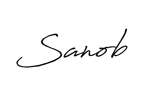 Antro_Vectra_Bolder is a professional signature style that is perfect for those who want to add a touch of class to their signature. It is also a great choice for those who want to make their signature more unique. Get Sanob name to fancy signature for free. Sanob signature style 7 images and pictures png