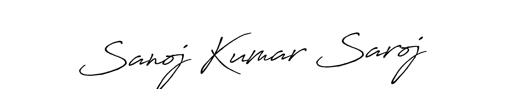 Use a signature maker to create a handwritten signature online. With this signature software, you can design (Antro_Vectra_Bolder) your own signature for name Sanoj Kumar Saroj. Sanoj Kumar Saroj signature style 7 images and pictures png