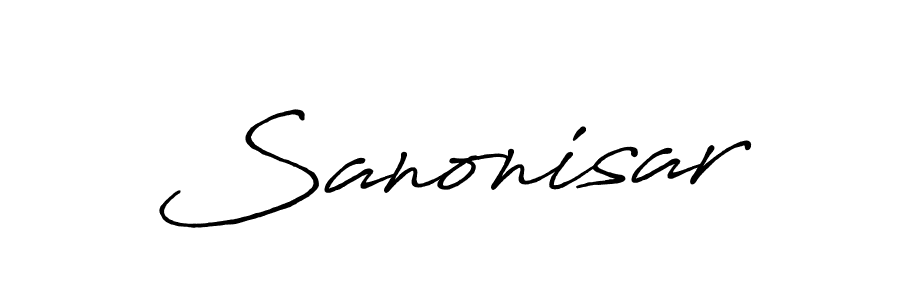 You should practise on your own different ways (Antro_Vectra_Bolder) to write your name (Sanonisar) in signature. don't let someone else do it for you. Sanonisar signature style 7 images and pictures png