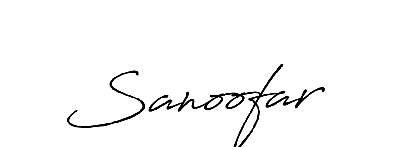 The best way (Antro_Vectra_Bolder) to make a short signature is to pick only two or three words in your name. The name Sanoofar include a total of six letters. For converting this name. Sanoofar signature style 7 images and pictures png