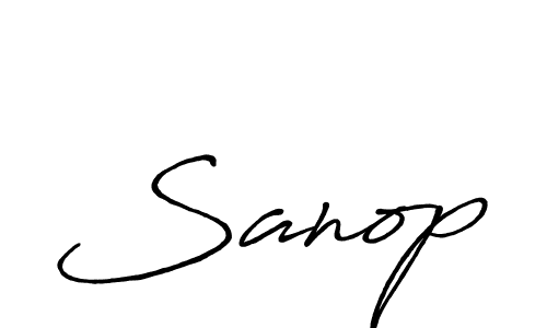 The best way (Antro_Vectra_Bolder) to make a short signature is to pick only two or three words in your name. The name Sanop include a total of six letters. For converting this name. Sanop signature style 7 images and pictures png