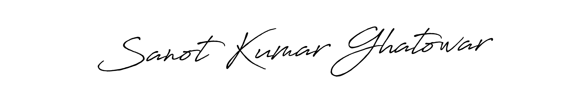 Design your own signature with our free online signature maker. With this signature software, you can create a handwritten (Antro_Vectra_Bolder) signature for name Sanot Kumar Ghatowar. Sanot Kumar Ghatowar signature style 7 images and pictures png