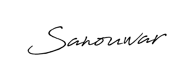It looks lik you need a new signature style for name Sanouwar. Design unique handwritten (Antro_Vectra_Bolder) signature with our free signature maker in just a few clicks. Sanouwar signature style 7 images and pictures png