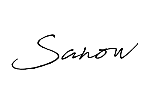 if you are searching for the best signature style for your name Sanow. so please give up your signature search. here we have designed multiple signature styles  using Antro_Vectra_Bolder. Sanow signature style 7 images and pictures png