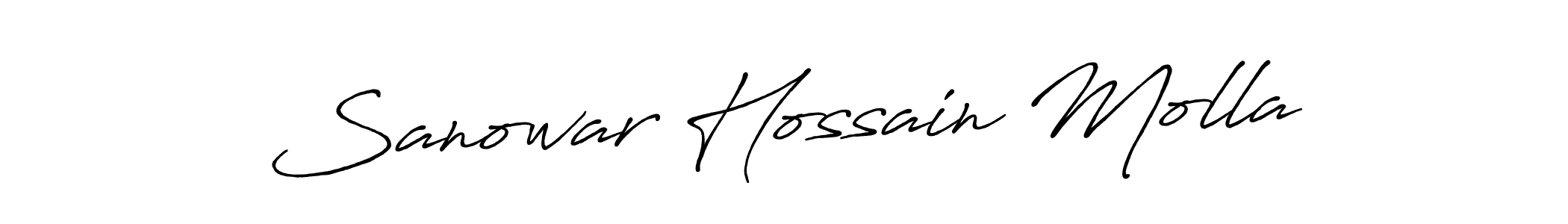 Also You can easily find your signature by using the search form. We will create Sanowar Hossain Molla name handwritten signature images for you free of cost using Antro_Vectra_Bolder sign style. Sanowar Hossain Molla signature style 7 images and pictures png