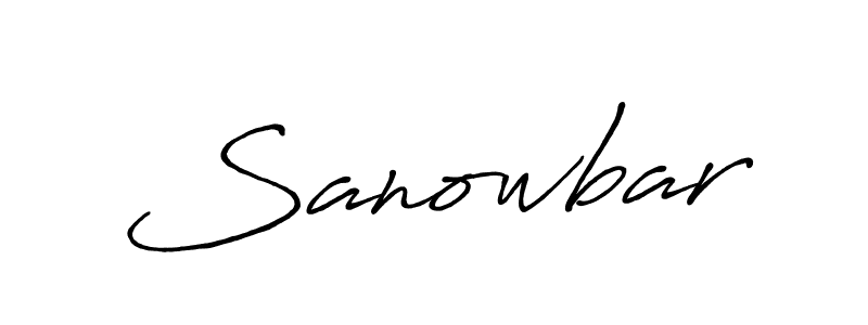 Once you've used our free online signature maker to create your best signature Antro_Vectra_Bolder style, it's time to enjoy all of the benefits that Sanowbar name signing documents. Sanowbar signature style 7 images and pictures png