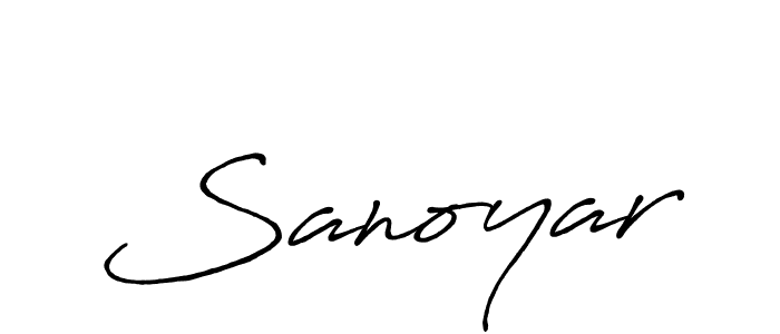 Make a beautiful signature design for name Sanoyar. Use this online signature maker to create a handwritten signature for free. Sanoyar signature style 7 images and pictures png