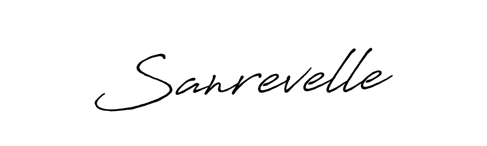 It looks lik you need a new signature style for name Sanrevelle. Design unique handwritten (Antro_Vectra_Bolder) signature with our free signature maker in just a few clicks. Sanrevelle signature style 7 images and pictures png