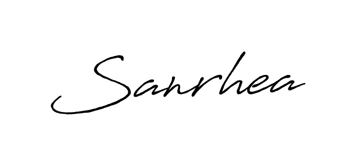Once you've used our free online signature maker to create your best signature Antro_Vectra_Bolder style, it's time to enjoy all of the benefits that Sanrhea name signing documents. Sanrhea signature style 7 images and pictures png