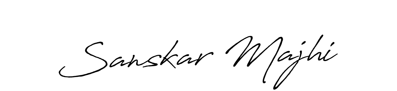 Sanskar Majhi stylish signature style. Best Handwritten Sign (Antro_Vectra_Bolder) for my name. Handwritten Signature Collection Ideas for my name Sanskar Majhi. Sanskar Majhi signature style 7 images and pictures png