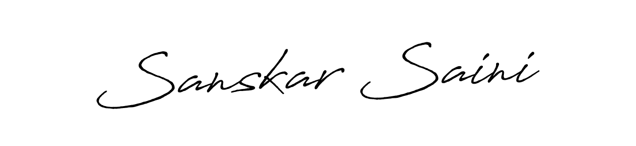 You should practise on your own different ways (Antro_Vectra_Bolder) to write your name (Sanskar Saini) in signature. don't let someone else do it for you. Sanskar Saini signature style 7 images and pictures png