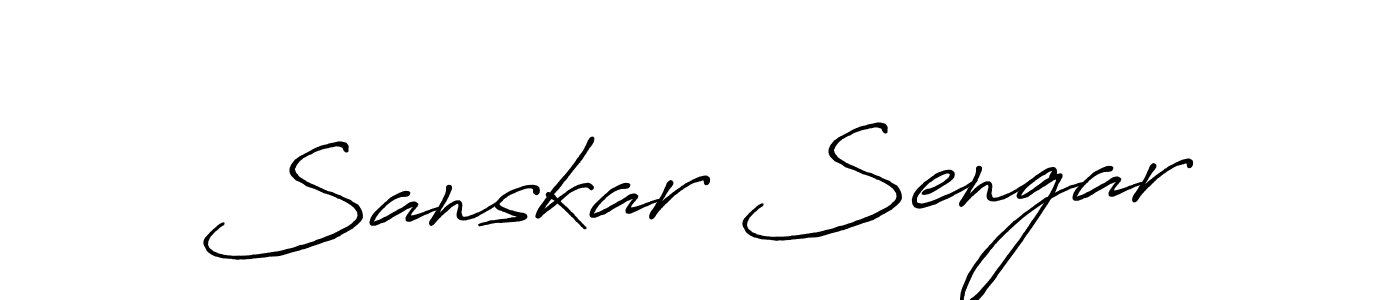 Use a signature maker to create a handwritten signature online. With this signature software, you can design (Antro_Vectra_Bolder) your own signature for name Sanskar Sengar. Sanskar Sengar signature style 7 images and pictures png