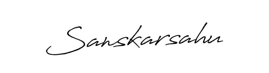 Create a beautiful signature design for name Sanskarsahu. With this signature (Antro_Vectra_Bolder) fonts, you can make a handwritten signature for free. Sanskarsahu signature style 7 images and pictures png