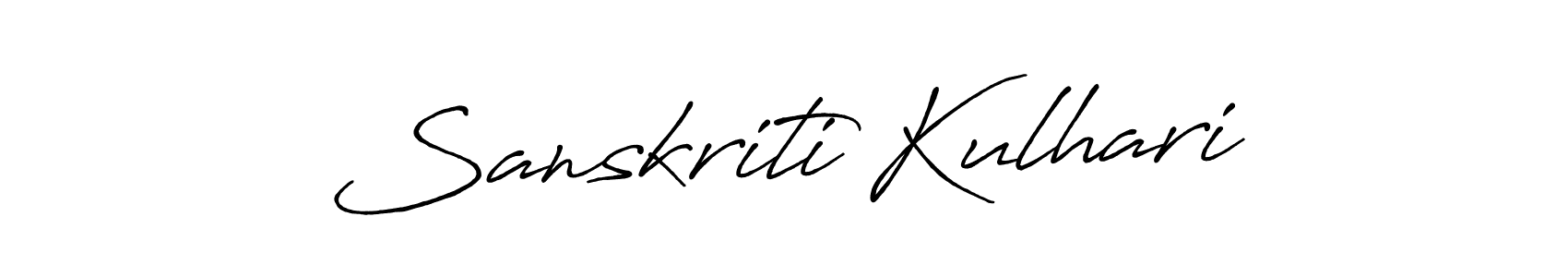 Make a short Sanskriti Kulhari signature style. Manage your documents anywhere anytime using Antro_Vectra_Bolder. Create and add eSignatures, submit forms, share and send files easily. Sanskriti Kulhari signature style 7 images and pictures png
