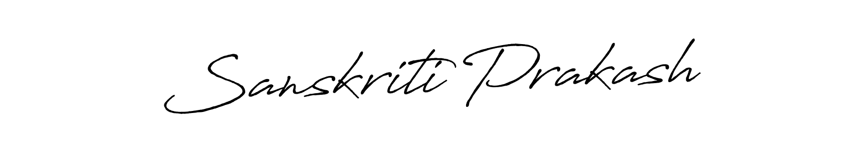 How to make Sanskriti Prakash signature? Antro_Vectra_Bolder is a professional autograph style. Create handwritten signature for Sanskriti Prakash name. Sanskriti Prakash signature style 7 images and pictures png