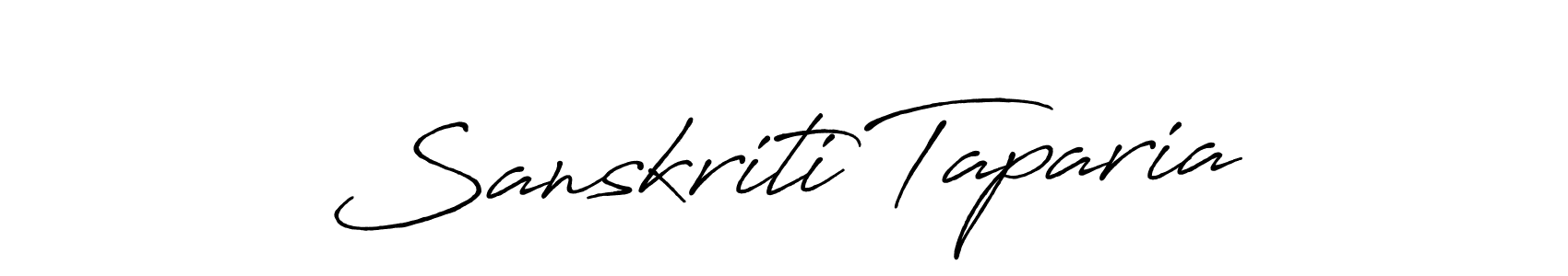 Use a signature maker to create a handwritten signature online. With this signature software, you can design (Antro_Vectra_Bolder) your own signature for name Sanskriti Taparia. Sanskriti Taparia signature style 7 images and pictures png