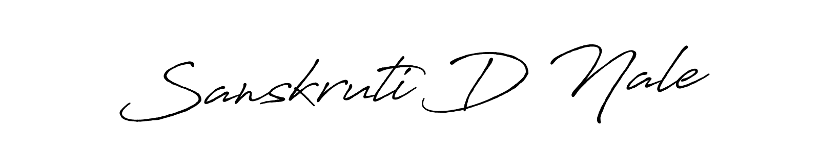 How to Draw Sanskruti D Nale signature style? Antro_Vectra_Bolder is a latest design signature styles for name Sanskruti D Nale. Sanskruti D Nale signature style 7 images and pictures png