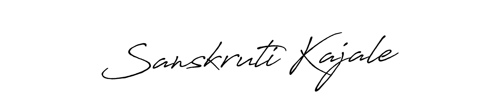 if you are searching for the best signature style for your name Sanskruti Kajale. so please give up your signature search. here we have designed multiple signature styles  using Antro_Vectra_Bolder. Sanskruti Kajale signature style 7 images and pictures png