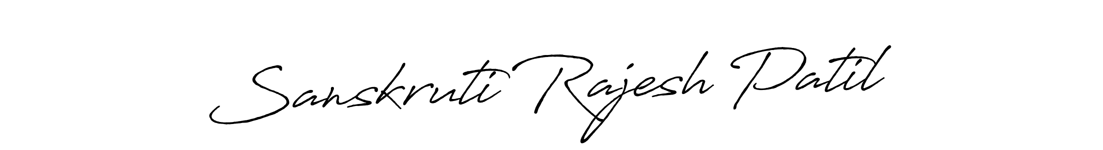 Use a signature maker to create a handwritten signature online. With this signature software, you can design (Antro_Vectra_Bolder) your own signature for name Sanskruti Rajesh Patil. Sanskruti Rajesh Patil signature style 7 images and pictures png