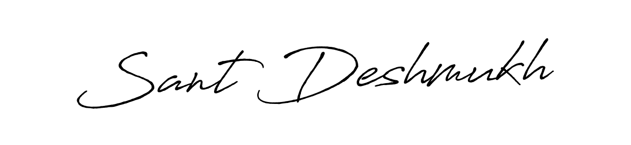 How to make Sant Deshmukh signature? Antro_Vectra_Bolder is a professional autograph style. Create handwritten signature for Sant Deshmukh name. Sant Deshmukh signature style 7 images and pictures png