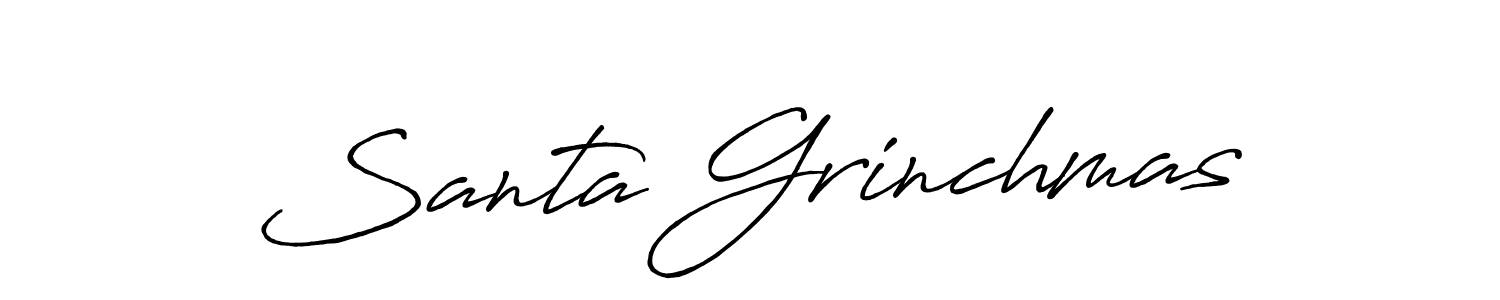 Design your own signature with our free online signature maker. With this signature software, you can create a handwritten (Antro_Vectra_Bolder) signature for name Santa Grinchmas. Santa Grinchmas signature style 7 images and pictures png