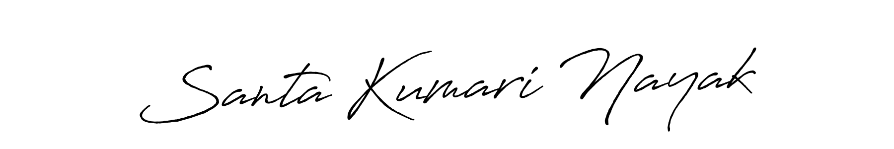 Santa Kumari Nayak stylish signature style. Best Handwritten Sign (Antro_Vectra_Bolder) for my name. Handwritten Signature Collection Ideas for my name Santa Kumari Nayak. Santa Kumari Nayak signature style 7 images and pictures png