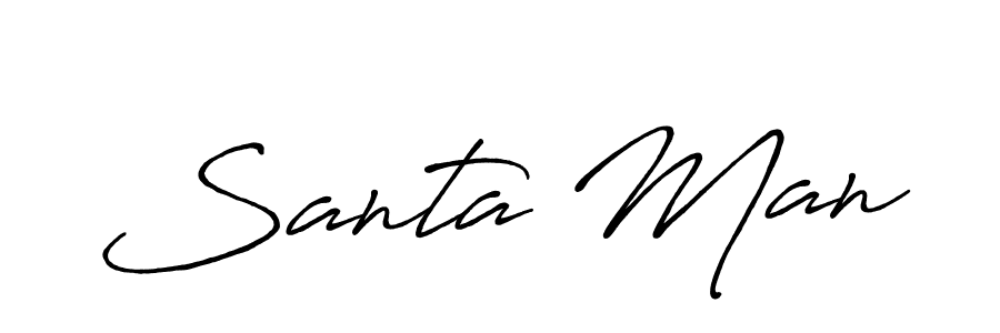 Also we have Santa Man name is the best signature style. Create professional handwritten signature collection using Antro_Vectra_Bolder autograph style. Santa Man signature style 7 images and pictures png
